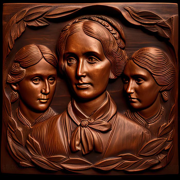 3D model Little Women Louisa May Alcott 1868 1869 (STL)
